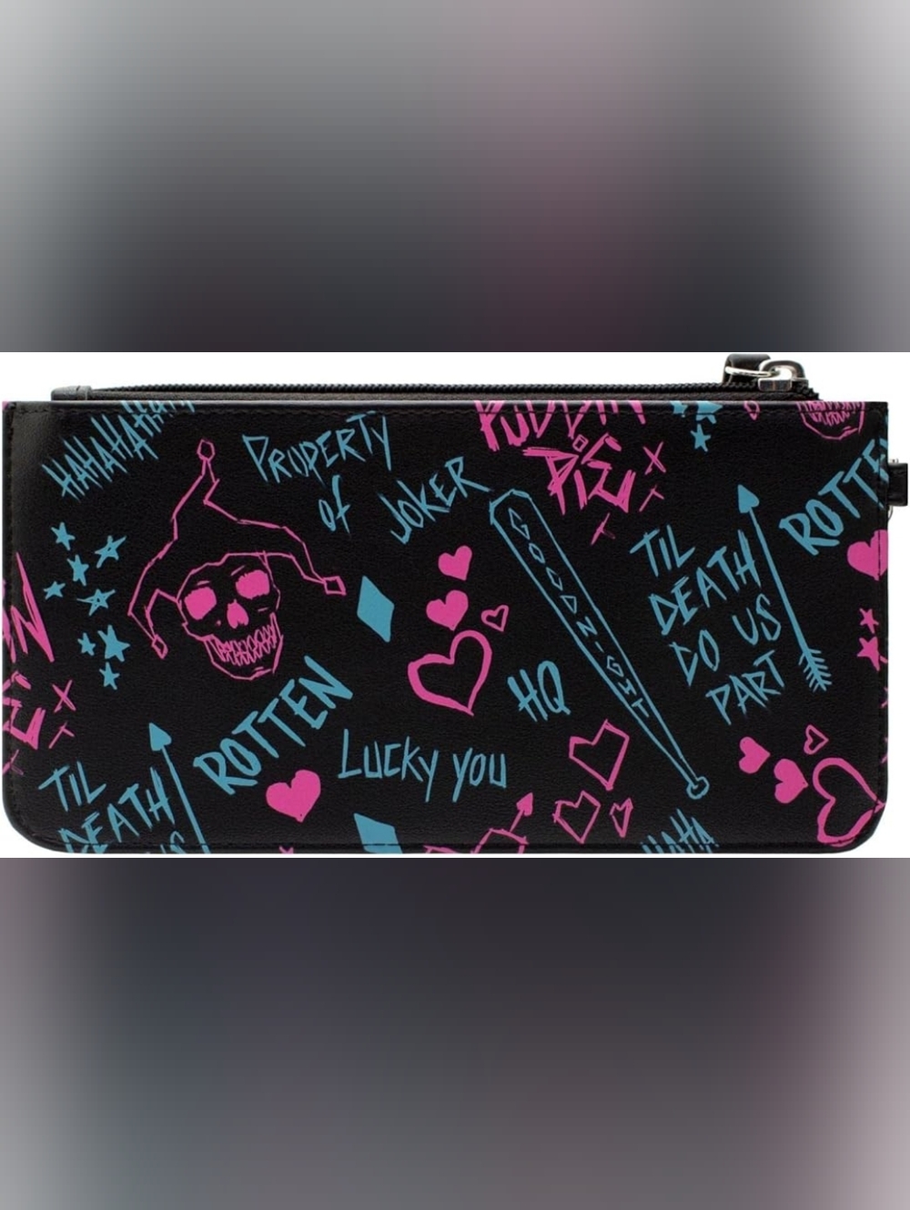 Harley Quinn Joker Wristlet Clutch Wallet - Picture 4 of 8